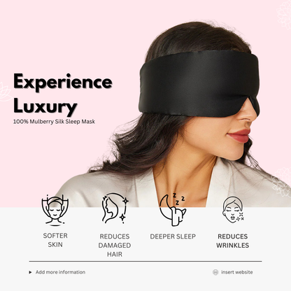 100% Mulberry Silk Sleep Mask