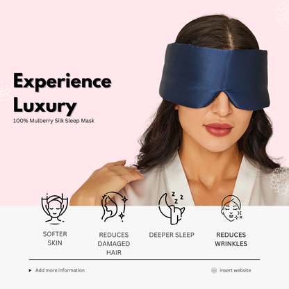 100% Mulberry Silk Sleep Mask