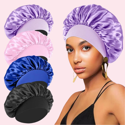 100% Mulberry Silk Bonnet 4 Pack - Unisex